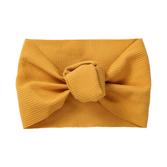 عصابة رأس عصرية للأطفال - باللون الأصفر