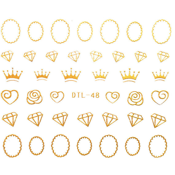 ملصقات شارات ختم عصرية يمكنك صنعها بنفسك - ذهبي 