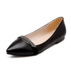 Fashionable Flat Pointed Women Loafers - Black