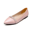 Fashionable Flat Pointed Women Loafers - Pink