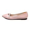 Fashionable Flat Pointed Women Loafers - Pink