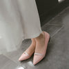 Fashionable Flat Pointed Women Loafers - Pink