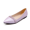 Fashionable Flat Pointed Women Loafers - Purple