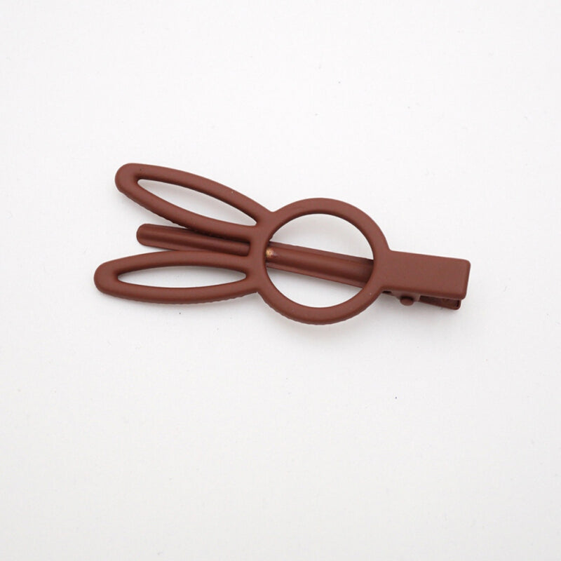 Fashionable Rabbit Shaped Hair Clip - Camel