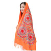 Fashionable Women Embroidery Scarf - Orange