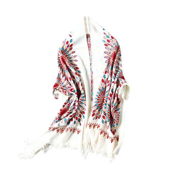 وشاح للنساء العصري - أبيض