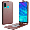 Flip Premium Huawei Leather Bag Case - Brown