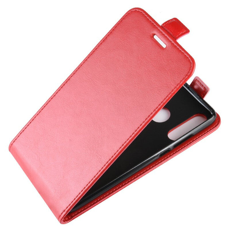 Flip Premium Huawei Leather Bag Case - Red