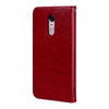 Flip Premium Phone Leather Bag Case - Red