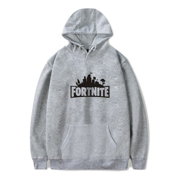 Fortnite Unisex Hooded Round Neck Jacket - Grey