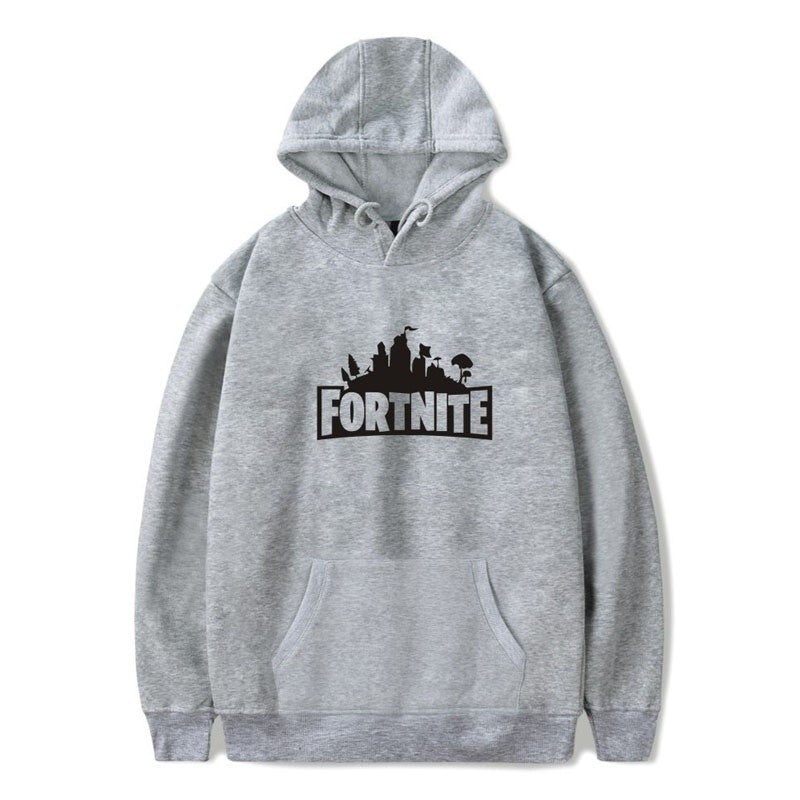 Fortnite Unisex Hooded Round Neck Jacket - Grey