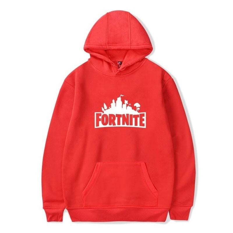 Fortnite Unisex Hooded Round Neck Jacket - Red