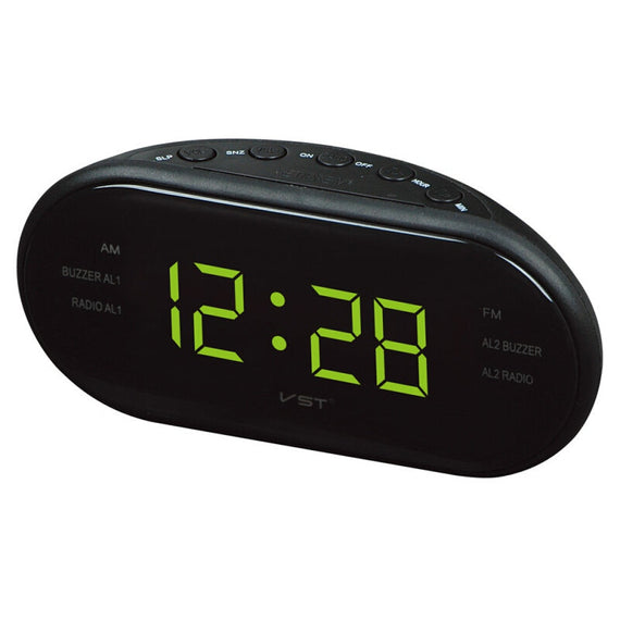Function-25 AM/FM Premium LED Clock Radio - Yellow