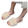 Furry Plush Home Slipper - Beige