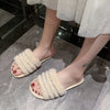 Furry Plush Home Slipper - Beige