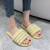 Furry Plush Home Slipper - Yellow