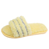 Furry Plush Home Slipper - Yellow