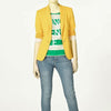 2012 Stylish Women Blazer Jacket Coat Tunic Casual Suit Foldable Sleeve
