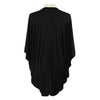 ملابس جديدة للنساء الخارجية المفتوحة الأمامية Batwing 3/4 Sleeves Street Style Long Cardigan Coard Coard Blue/Black
