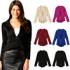 New Fashion Women Blazer Button Front Long Sleeve Irregular Hem Slim Short Jacket Coat Outerwear
