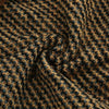 Stylish Contrast Wave Stripe V-neck Design Long Loose Knitted Cardigan
