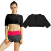 New Women Crop Top Solid Color Short Sleeves Pullover Slim Casual Thin Sports Yoga Short Blouse Tee