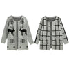 Fashion Women Knit Coat Pocketed Open Front Long Sleeves Casual Knitted Long Sweater Cardigan Grey