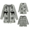 Fashion Women Knit Coat Pocketed Open Front Long Sleeves Casual Knitted Long Sweater Cardigan Grey