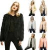 New Winter Women Faux Fur Coat Open Front Long Sleeve Fluffy Warm Outerwear Jacket Short Overcoat