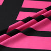 Sexy Women Mini Bodycon Dress Color Block Stripe O Neck Long Sleeves Clubwear Party Evening Dress Rose/Yellow