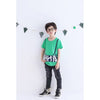 Kids Boys' Top Tee Letter Print Short Sleeve T-Shirt Solid O-Neck Pullover Cotton Tee White/Green/Yellow