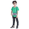 Kids Boys' Top Tee Letter Print Short Sleeve T-Shirt Solid O-Neck Pullover Cotton Tee White/Green/Yellow
