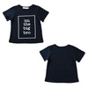 New Boys Kids T-Shirt Top Letter Print O-te-juck Short Sweeve Pullover Cute Disual Kids Shirt Dark Blue