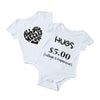 New Fashion Infant Baby Boy Girl Bodysuit Letter Print Rompers Jumpsuit Toddler Overalls Outfit One Piece White
