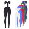 نساء مثير من قطعتين مجموعة من محصول محصول أعلى ضمادة ضمادة Bodycon طويلة السراويل Slid Slim Party Suits