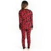 Women Christmas Family Look Pajama Set Reindeer Printed Sleepwear Nightwear Family Matching Outfit Father Mother Kid T-Shirt Pants Set Red