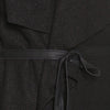 Autumn Winter Women Jacket Coat Large Lapel PU Leather Splice Overcoat Long Sleeve Casual Outerwear Black