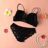 جديد مثير للنساء حمالة الصدرية مجموعة الدانتيل تطريز دفع Underwire 3/4 كوب سراويل داخلية ملخصات الملابس الداخلية الملابس الداخلية