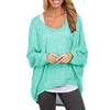 New Fashion Women Blouses O neck Batwing Long Sleeve Irregular Hem Casual Loose Solid Shirts Top 9 Colors