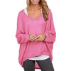 New Fashion Women Blouses O neck Batwing Long Sleeve Irregular Hem Casual Loose Solid Shirts Top 9 Colors