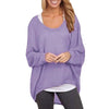 New Fashion Women Blouses O neck Batwing Long Sleeve Irregular Hem Casual Loose Solid Shirts Top 9 Colors