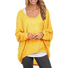 New Fashion Women Blouses O neck Batwing Long Sleeve Irregular Hem Casual Loose Solid Shirts Top 9 Colors