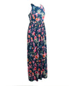 New Women Sexy Floral Print Dress Sleeveless Racerback Tunic Maxi Beach Long Loose Dress
