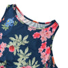 New Women Sexy Floral Print Dress Sleeveless Racerback Tunic Maxi Beach Long Loose Dress