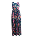 New Women Sexy Floral Print Dress Sleeveless Racerback Tunic Maxi Beach Long Loose Dress