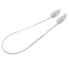 Vintage Women Skinny Elastic Belt Leaf Design Clasp Front Stretch Metal Waist Belt Gold/Silver
