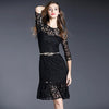 Vintage Women Skinny Elastic Belt Leaf Design Clasp Front Stretch Metal Waist Belt Gold/Silver