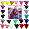 New Unisex Women Men Beanie Hat Solid Color Warm Hip-Hop Knitted Cap