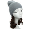 New Unisex Women Men Beanie Hat Solid Color Warm Hip-Hop Knitted Cap