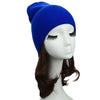 New Unisex Women Men Beanie Hat Solid Color Warm Hip-Hop Knitted Cap